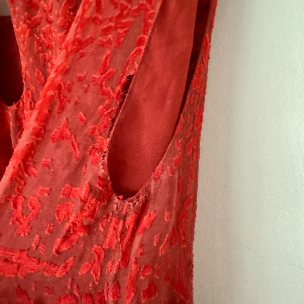 Alice + Olivia Burnt Red Skater Style Dress - Picture 9 of 10